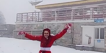 दामन र चन्द्रागिरिमा हिमपात