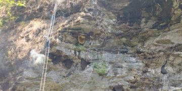 साहसिक पर्यटनका लागि धादिङको तेम्बाह्यारा महभिरमा ‘हनी हन्टिङ’